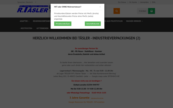 www.1a-regenwassertank.de