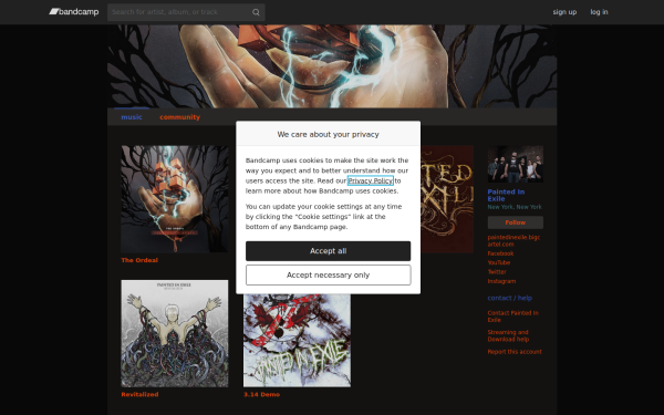 paintedinexile.bandcamp.com