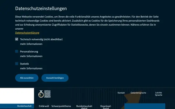 www.bundeshaushalt.de