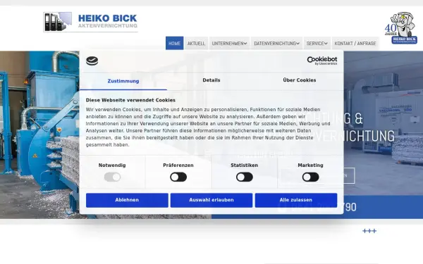 www.aktenvernichtung-bick.de