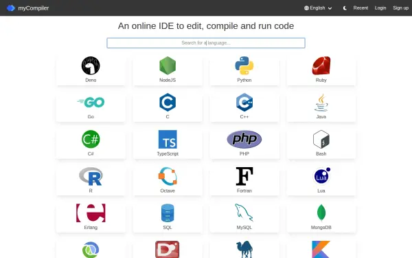 www.mycompiler.io