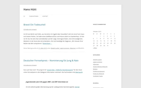 www.hans-huett.de