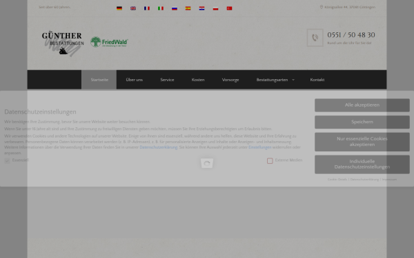 guenther-bestattungen.com