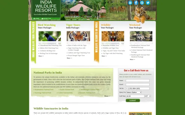 www.indiawildliferesorts.com